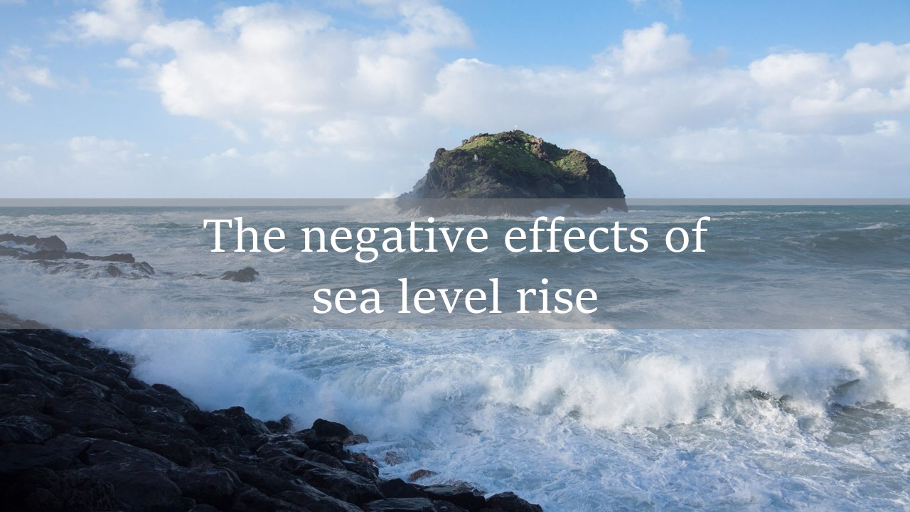 rock in the sea with waves crashing on cliffs, the negative impacts of sea level rise